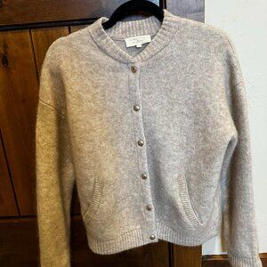 Sezane Eddy Jacket Mottled Beige - Size S